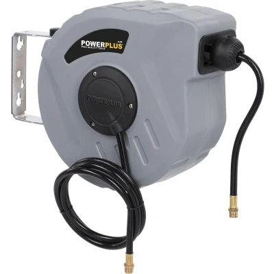 Afbeelding van Powerplus POWAIR0215 Compressor luchtslanghaspel Max. druk: 12bar Lengte 10m Automatische oproller