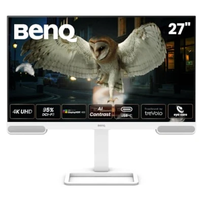 Afbeelding van BenQ Monitor EW2790U 27 4K 3840x2160 Premium Beeldscherm met 95% P3 colour AI Contrast technologie ingebouwde 5W speakers 1 USB Type C 3 x HDMI Eye Care