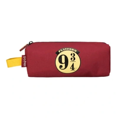 Afbeelding van Grupo Erik Harry Potter Pennenetui, ritssluiting en draaggreep, cosmeticatas, groot etui voor kinderen, merchandise, geschenken,, Rood,