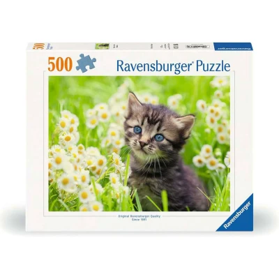 Afbeelding van Ravensburger puzzel Katje in de wei Legpuzzel 500 stukjes