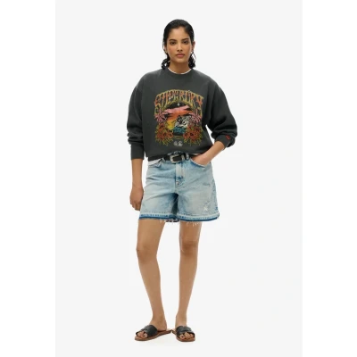 Afbeelding van Superdry Sweater, Dames, Maat: 38, Washed black