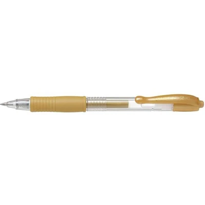 Afbeelding van Pilot G2 Gel Ink Rollerball pen Doos van 12 gelpennen Medium Tip Goud