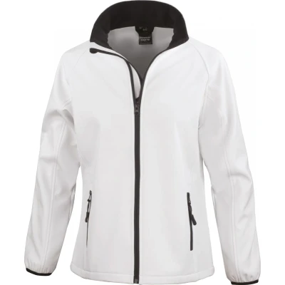 Afbeelding van Result Core Ladies Printable Soft Shell R231F White / Black