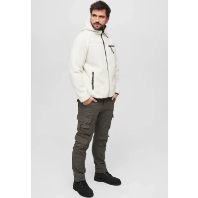 Afbeelding van Brandit Worker Fleecejas, Heren, Maat: XL, White