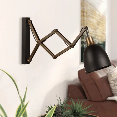 Afbeelding van Schaarlamp Sivani MR 725 zwart/goud antiek