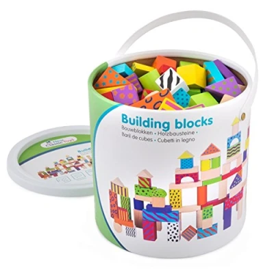 Afbeelding van New Classic Toys Bouwblokken Fantasie Junior Hout 100 Blokken
