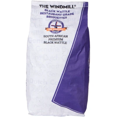 Afbeelding van The Windmill Cast Iron Premium South African Black Wattle Briquettes 6kg