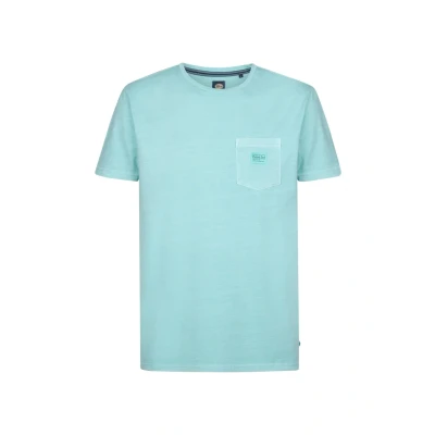 Afbeelding van Petrol Industries Tshirt basic, Heren, Maat: 3XL, Aqua
