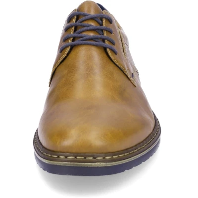 Afbeelding van Rieker Veterschoenen, Heren, Maat: 41, Braun Hoogwaardig imitatieleer