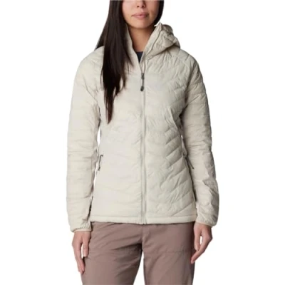 Afbeelding van Columbia Powder LITE Light Hooded Jacket Outdoorjas, Dames, Maat: Small, Dark stone