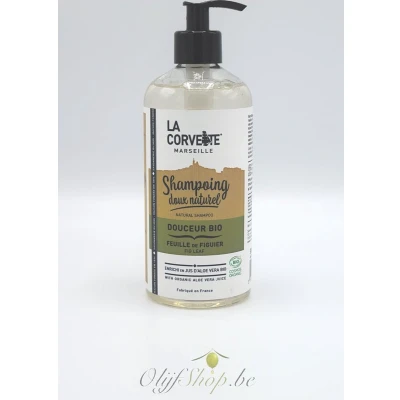 Afbeelding van Biologische shampoo vijgen met aloe vera en ezelinnenmelk 500 ml La Corvette