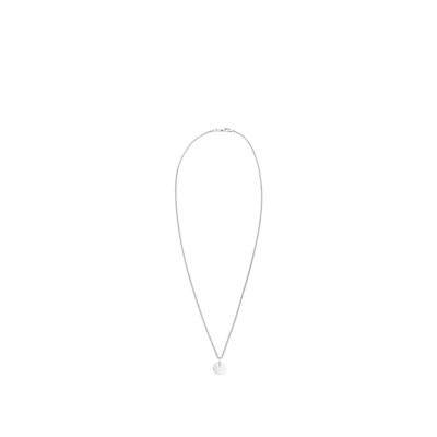 Afbeelding van Elli Plate Circle Basic Ketting, Dames, Maat: 45, Silver