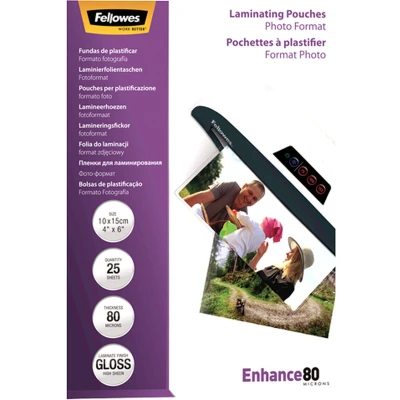 Afbeelding van Fellowes Lamineerhoezen 10x15 cm foto 80 micron glanzend 25 stuks