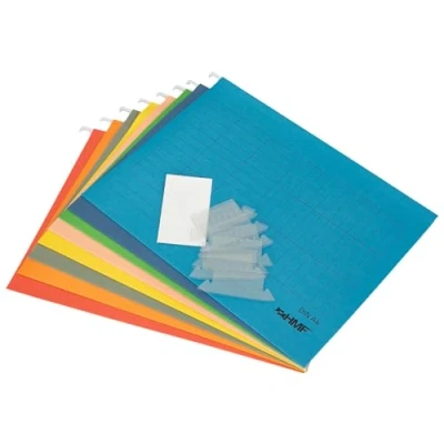 Afbeelding van HMF 250460 hangmap voor documenten, DIN A4, 31,4 x 24 cm, meerkleurig, 8 stuks