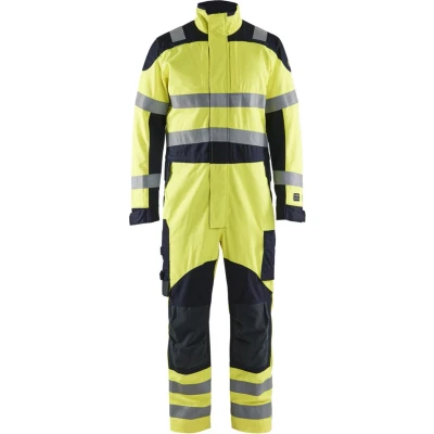 Afbeelding van Blaklader Multinorm Inherent overalls 6089 1512 High Vis Geel/Marineblauw D120