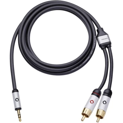 Afbeelding van OEHLBACH Mobiele audiokabel 3,5 mm jack naar cinch lengte 5 meter