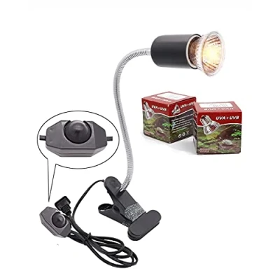 Afbeelding van Verwarmingslamp E27 UVA + UVB schildpad, aquarium, reptielen, hotspotlamp, 25 W, 75 W (zwart)
