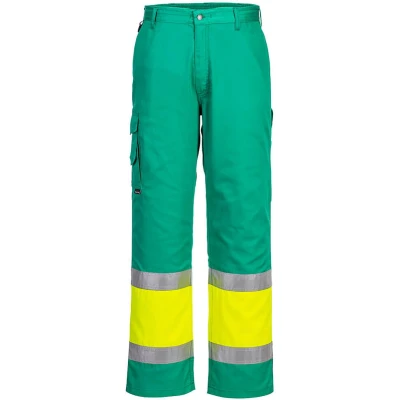 Afbeelding van Hi Vis lichtgewicht Tweekleuren Combat Broek maat L, Yellow/Teal