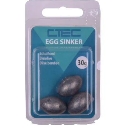 Afbeelding van Spro C Tec Egg Sinker (5g) (5stuks) Inline lood