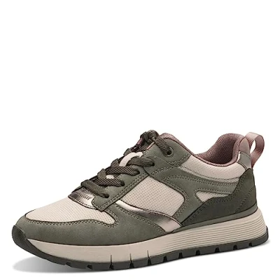 Afbeelding van Tamaris Dames 1 23728 41 Sneakers voor dames, Moss Patent C