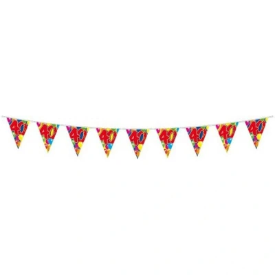 Image de Ligne de drapeau 40 ans double face