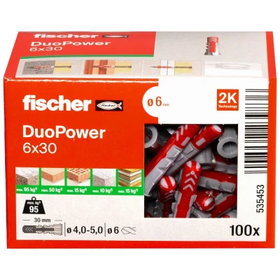Afbeelding van Fischer Plug Duopower 6x30mm 100 stuks
