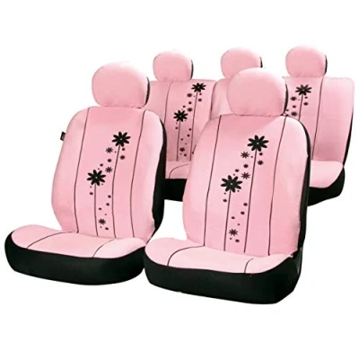 Afbeelding van Car Plus Stoelhoezenset Urban Girl Uni Polyester Roze 15 delig