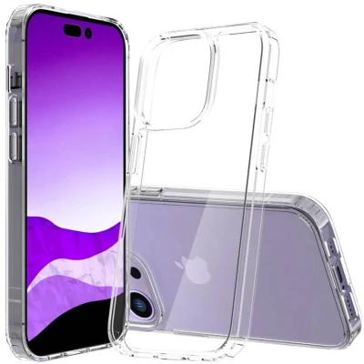 Afbeelding van JT Berlin Pankow Clear Backcover Apple iPhone 14 Pro Transparant Inductieve lading