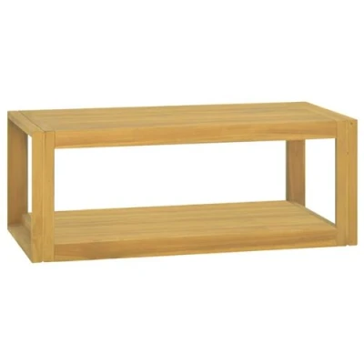 Afbeelding van Badkamerwandkast 90x45x35 cm massief teakhout