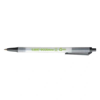Image de BIC Ecolutions Clic Stic stylo à bille (50 pièces) noir