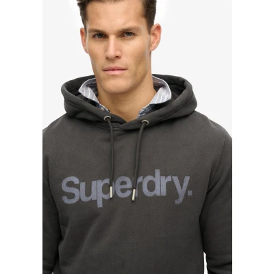 Afbeelding van Superdry CORE LOGO CITY Hoodie, Heren, Maat: Medium, Washed black