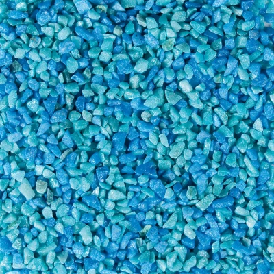 Afbeelding van Aquariumgrind Gruzo Turkoois/Blauw 6 8 mm 1 kg