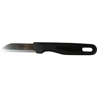 Afbeelding van Solingen Schilmesje RVS Glad 16 cm met Ophangoog Zwart
