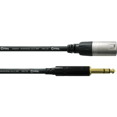 Afbeelding van CORDIAL stereo audiokabel XLR mannelijk/6M mannelijke jackstekker, zwart, CFM 6 MV
