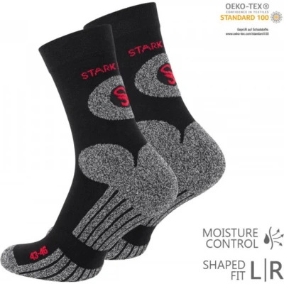 Afbeelding van STARK SOUL Trekkingsocke herensokken, zwart.