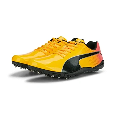 Afbeelding van PUMA Evospeed Prep Sprint 3 Atletiekschoenen voor heren, Sun Stream Sunset Glow zwart