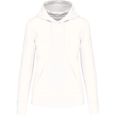 Afbeelding van Kariban Ecologische damessweater met capuchon K4028 White