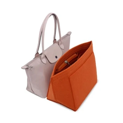 Afbeelding van D.DUO handtas organizer, geschikt voor Longchamp met lange handgreep, oranje, S (kort handvat)