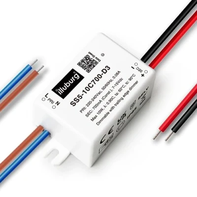 Afbeelding van illuburg Triac 700 mA dimbare led transformator constante stroom 5 W 10 voeding driver