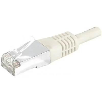 Afbeelding van Exertis Connect Patchkabel S/FTP, PiMF, CAT.6, grijs, 0,15 m met bijzonder smalle knikbeveiliging (S/FTP, CAT6, 0.15 m), Netwerkkabel