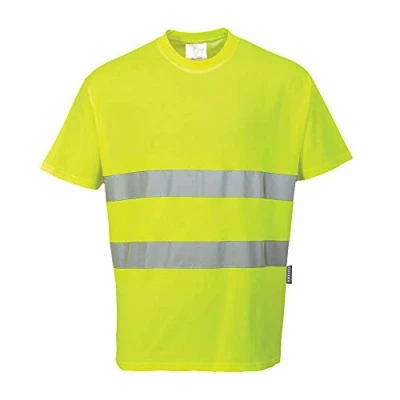 Afbeelding van Portwest S172YER4XL comfort T shirt van katoen, maat 4XL, geel