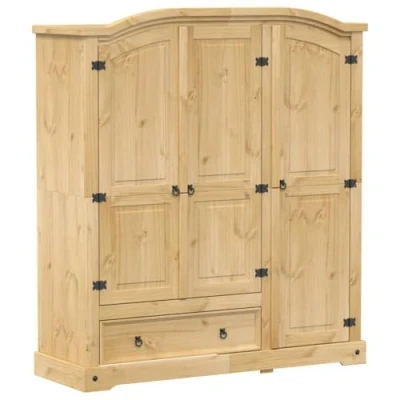 Afbeelding van vidaXL Kledingkast Corona 151,5x52x170 cm massief grenenhout