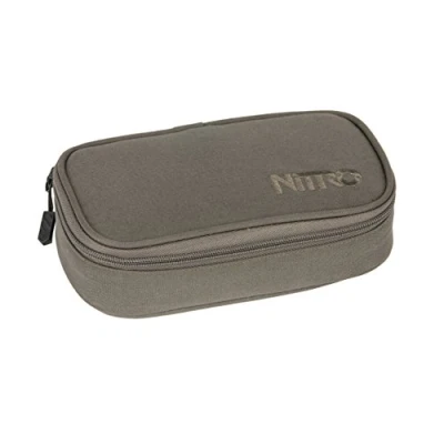 Afbeelding van Nitro Pencil Case XL incl. Geo driehoekig &amp; lesrooster, pennenetui, Waxed Lizard, UNIC