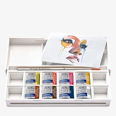 Image de Aquarelle Winsor &amp; Newton Pocket Set Portrait Cotman x 8