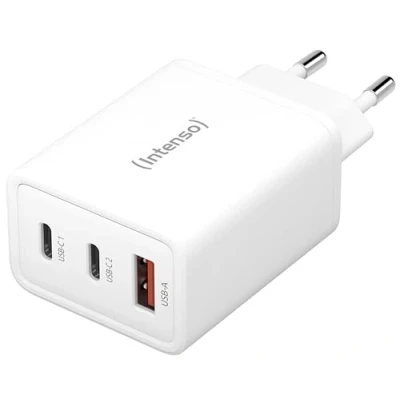 Afbeelding van (Intenso) W65ACC 65W USB A en C GaN lichtnetadapter 2x 1x wit (7806512)