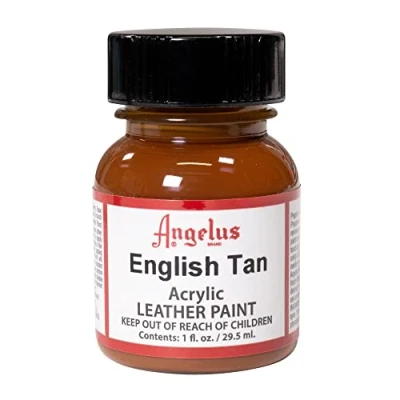 Afbeelding van Angelus Leather Acrylic Paint textielverf voor leren stoffen acrylbasis English Tan 29,5ml