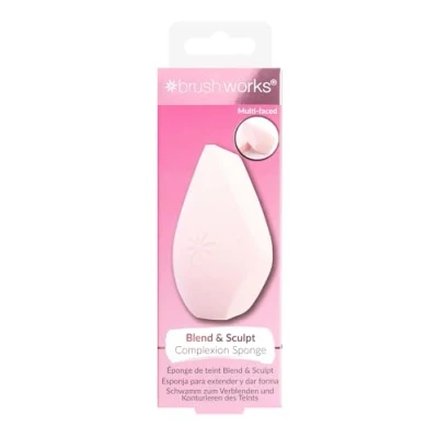 Afbeelding van Brushworks Blend &amp; Sculpt Complexion Sponge Beautyaccessoire, Dames, Maat: 22 g, Pink