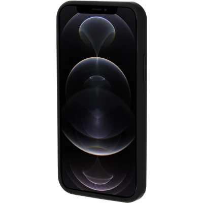 Afbeelding van Mobiparts hoesje geschikt voor Apple iPhone 12/12 Pro Hardcover Zwart Grijs