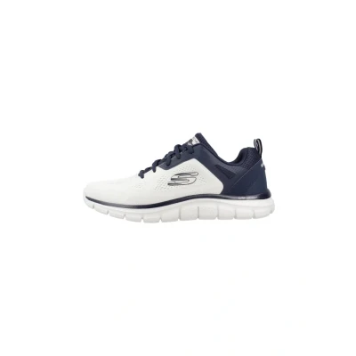 Afbeelding van Skechers Sport FLEX Advantage 5.0 Sneakers laag, Heren, Maat: 43, Off white engineered mesh/pu/navy trim Textiel/ synthetisch