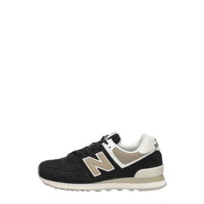 Afbeelding van New Balance WL574 Sneakers laag, Dames, Maat: 37.5, Black Leer en textiel